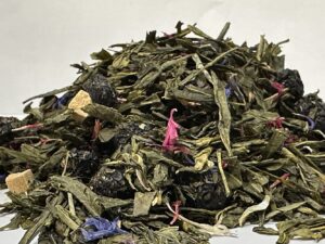 Mustika- ja amaretto-maitseline sencha / Сенча со вкусом черники и амаретто