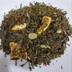 Roheline tee mandlitega / Зелёный чая с миндалём